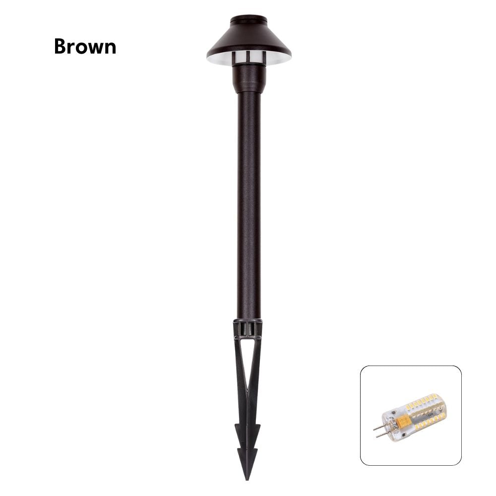Pro Light Club PPL1301 LED Outdoor Spike Path Light - 3.5W G4 12V DC Small Hooded, IP65 Aluminium - DRIVER REQUIRED-Pro Light Club-Ozlighting.com.au