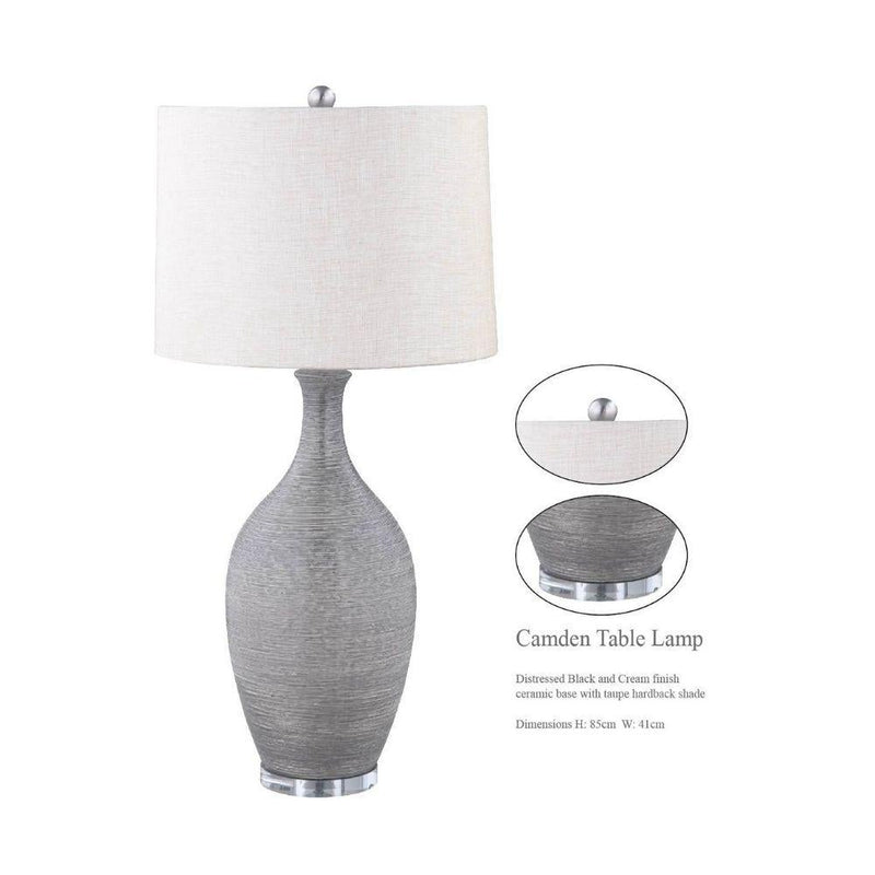 RHA CAMDEN - Ceramic Table Lamp-RHA-Ozlighting.com.au