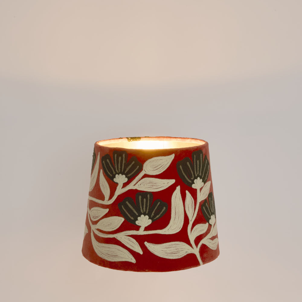 Ruby Star AD DAISY Velvet Tapered Shade Rust-RUBY STAR-Ozlighting.com.au
