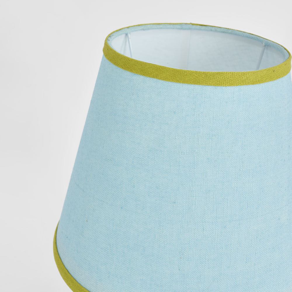 Ruby Star AUDREY 100% Linen Tapered Shade Blue-RUBY STAR-Ozlighting.com.au