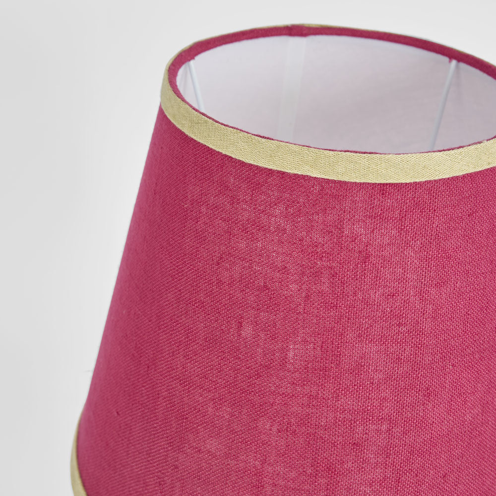 Ruby Star AUDREY 100% Linen Tapered Shade Fuchsia-RUBY STAR-Ozlighting.com.au