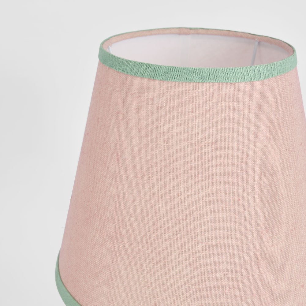 Ruby Star AUDREY 100% Linen Tapered Shade Pink-RUBY STAR-Ozlighting.com.au