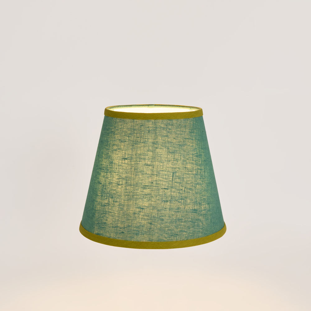 Ruby Star AUDREY 100% Linen Tapered Shade Turquoise-RUBY STAR-Ozlighting.com.au