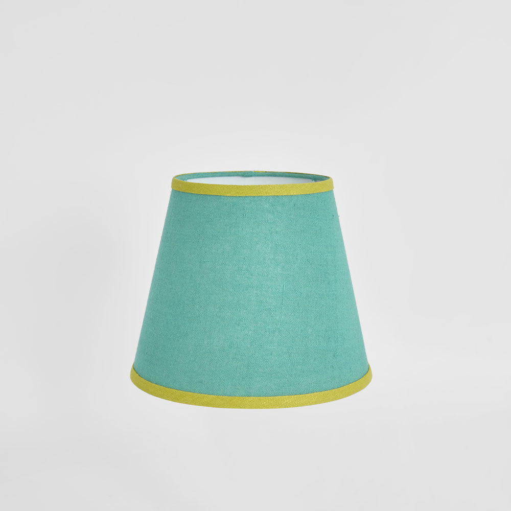 Ruby Star AUDREY 100% Linen Tapered Shade Turquoise-RUBY STAR-Ozlighting.com.au
