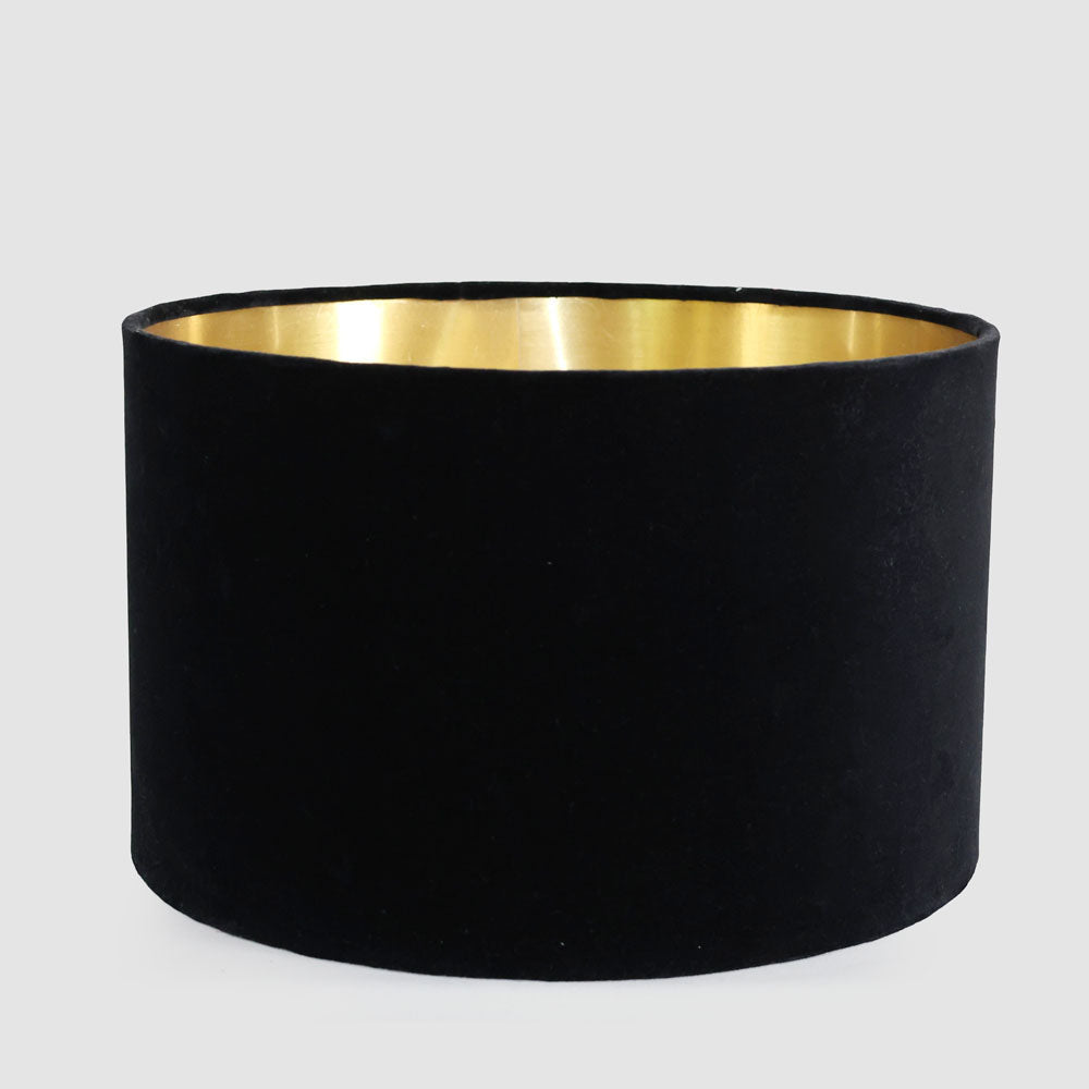 Ruby Star BLOOM 40cm Drum Shade Black-RUBY STAR-Ozlighting.com.au