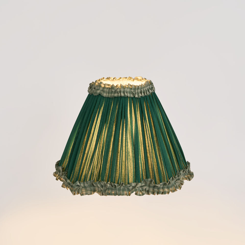 Ruby Star CHARLOTTE Ruffle Tapered Shade Green-RUBY STAR-Ozlighting.com.au