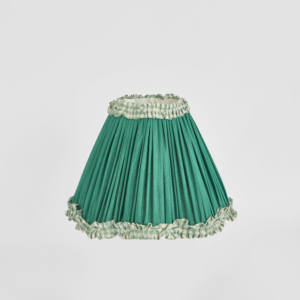 Ruby Star CHARLOTTE Ruffle Tapered Shade Green-RUBY STAR-Ozlighting.com.au