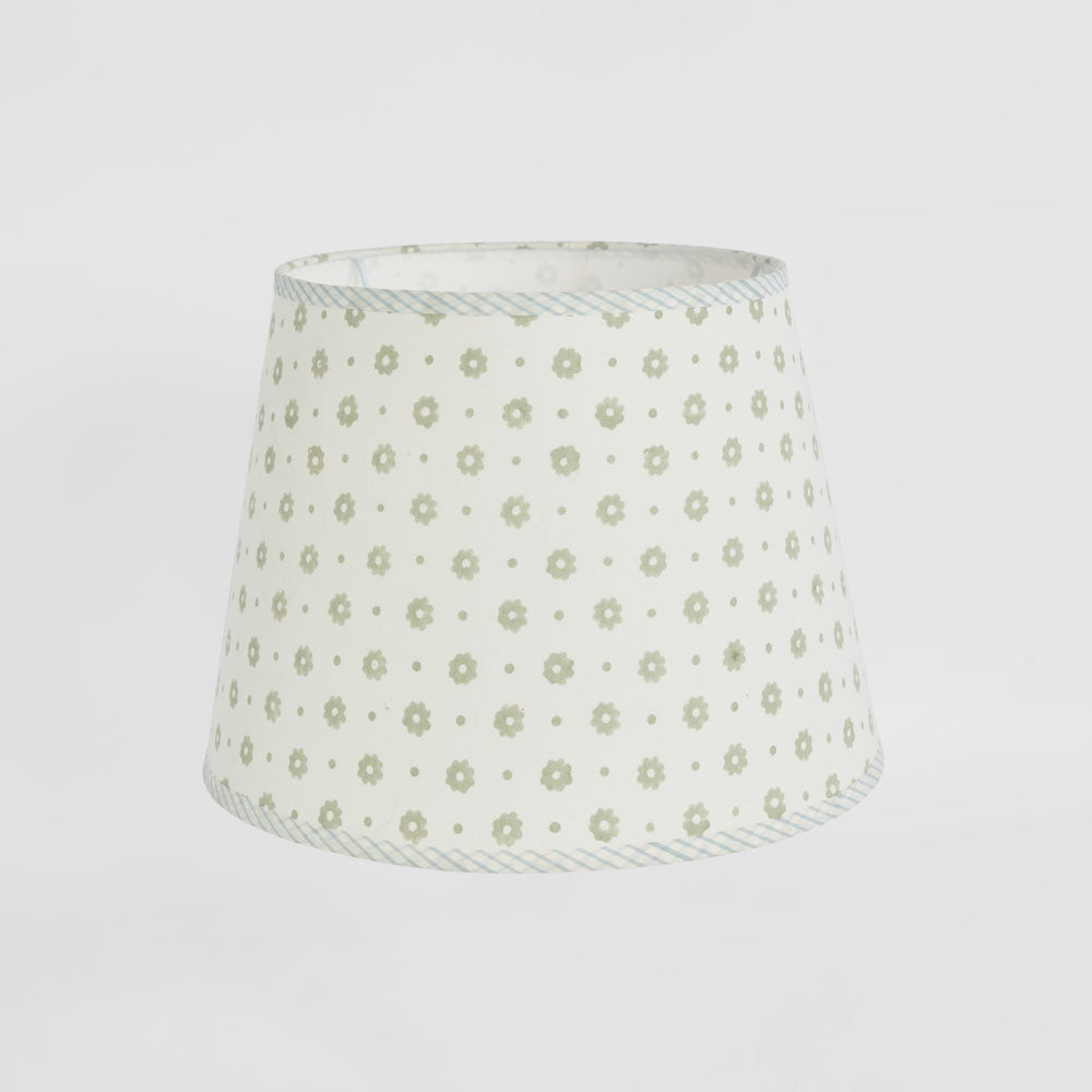 Ruby Star COTTAGE BLOOM Block Print Shade Grey-RUBY STAR-Ozlighting.com.au