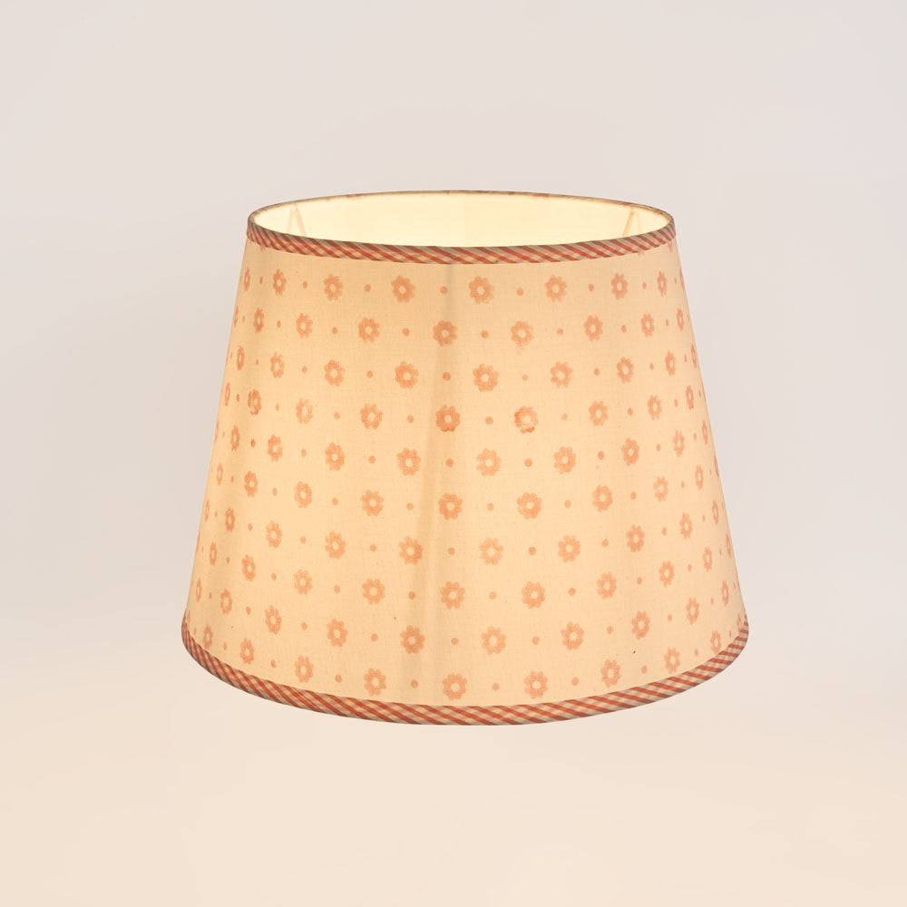 Ruby Star COTTAGE BLOOM Block Print Shade Pink-RUBY STAR-Ozlighting.com.au