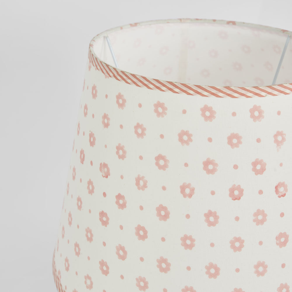 Ruby Star COTTAGE BLOOM Block Print Shade Pink-RUBY STAR-Ozlighting.com.au