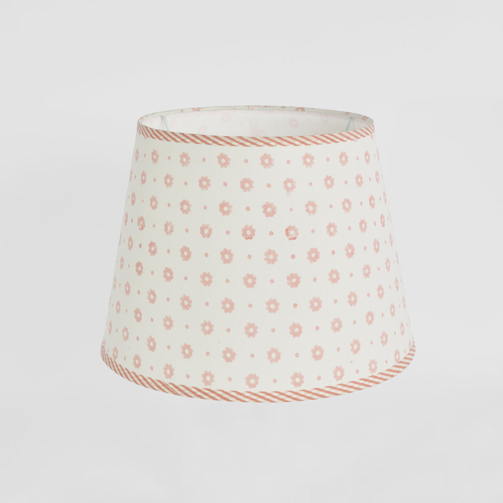 Ruby Star COTTAGE BLOOM Block Print Shade Pink-RUBY STAR-Ozlighting.com.au