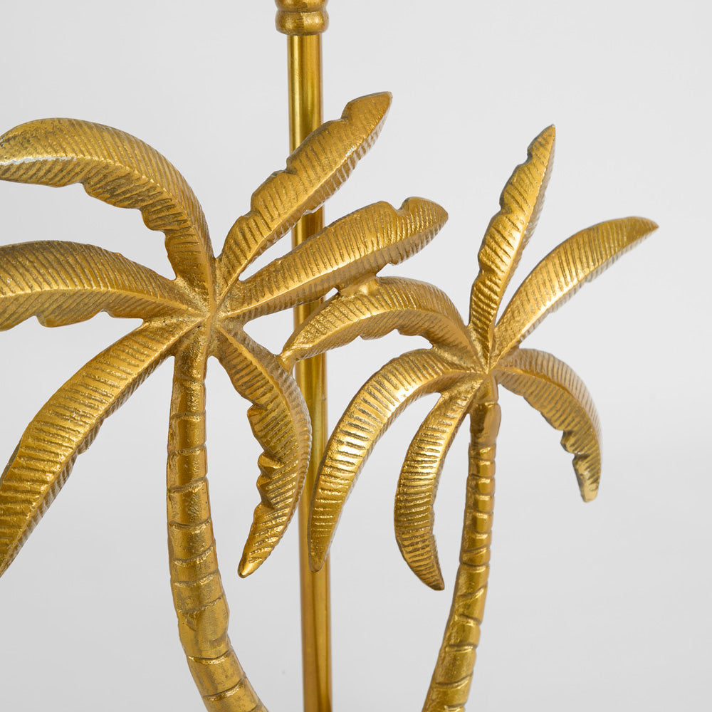 Ruby Star DOUBLE PALM Table Lamp Base Only Antique Gold-RUBY STAR-Ozlighting.com.au