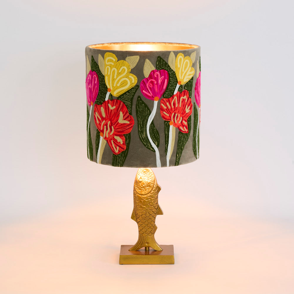 Ruby Star FISH Table Lamp Base Only Antique Gold-RUBY STAR-Ozlighting.com.au