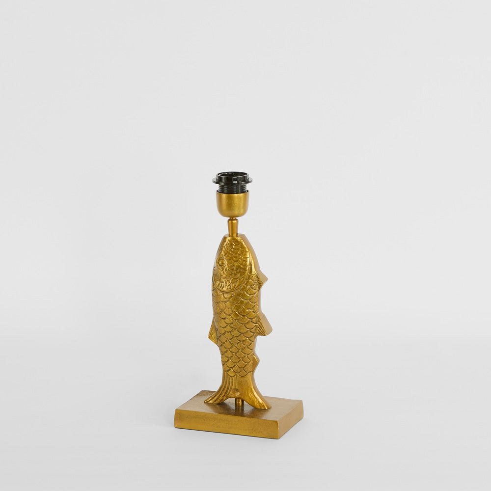 Ruby Star FISH Table Lamp Base Only Antique Gold-RUBY STAR-Ozlighting.com.au