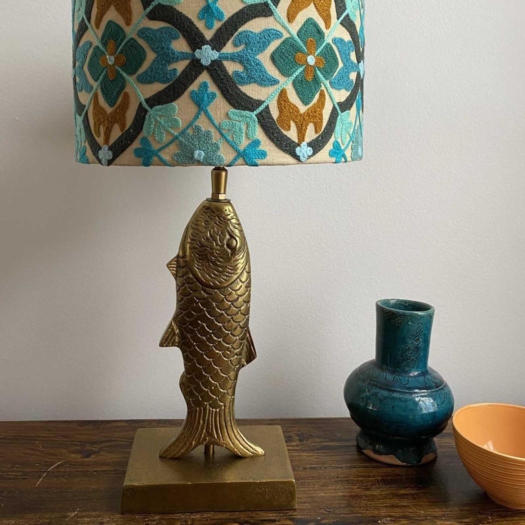 Ruby Star FISH Table Lamp Base Only Antique Gold-RUBY STAR-Ozlighting.com.au