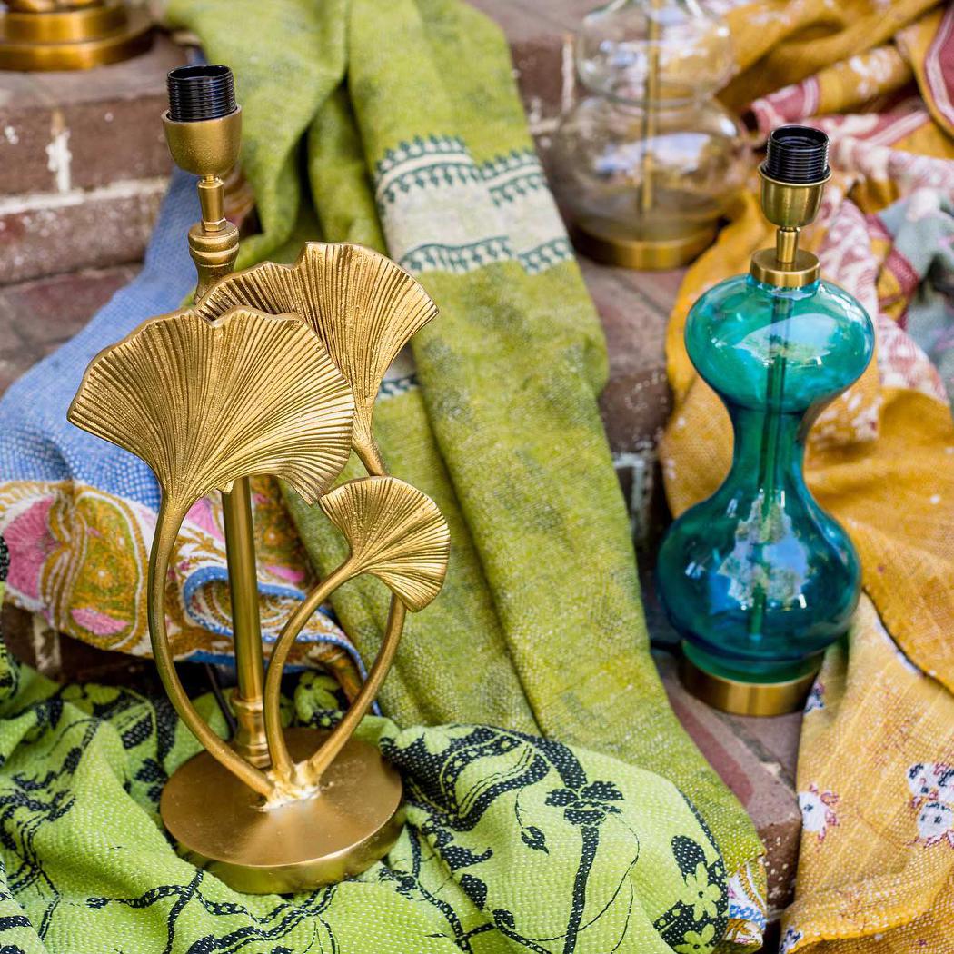 Ruby Star LOTUS LEAF Table Lamp Base Only Brass-RUBY STAR-Ozlighting.com.au