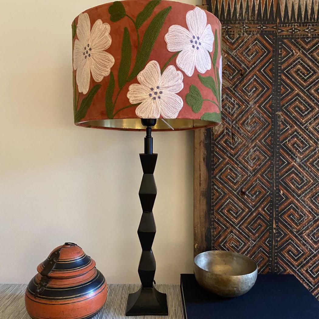 Ruby Star MULTI DIAMOND Table Lamp Base Only Black-RUBY STAR-Ozlighting.com.au