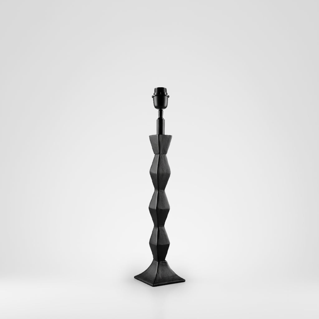 Ruby Star MULTI DIAMOND Table Lamp Base Only Black-RUBY STAR-Ozlighting.com.au