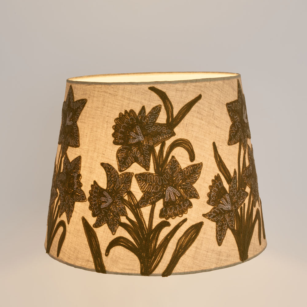 Ruby Star NARCISSUS Linen Tapered Shade Butternut-RUBY STAR-Ozlighting.com.au