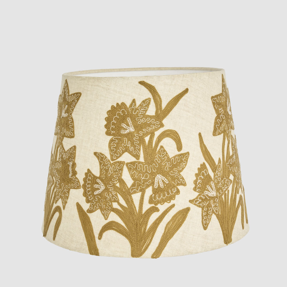 Ruby Star NARCISSUS Linen Tapered Shade Butternut-RUBY STAR-Ozlighting.com.au
