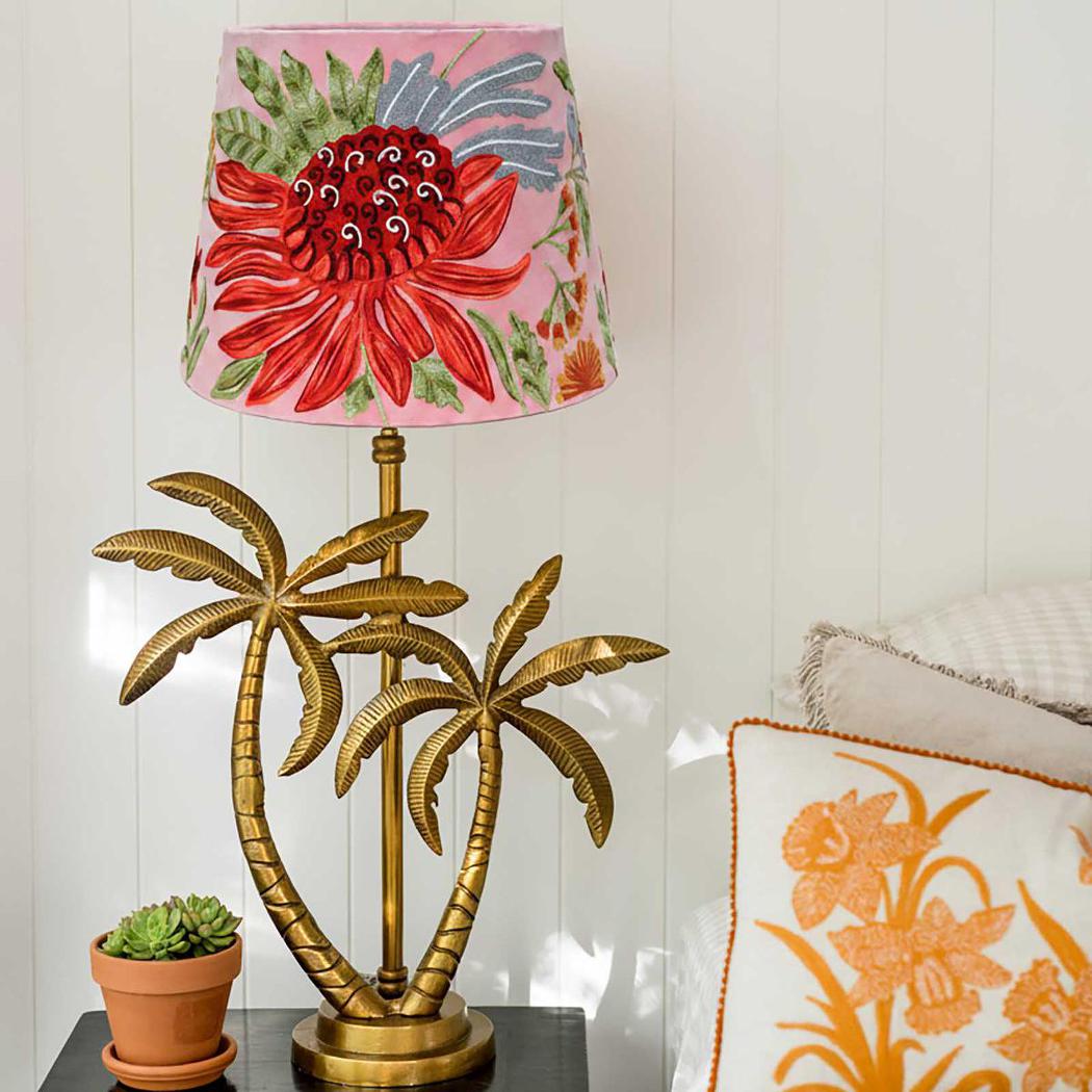 Ruby Star NATIVES Drum Shade 30x30cm Pink-RUBY STAR-Ozlighting.com.au
