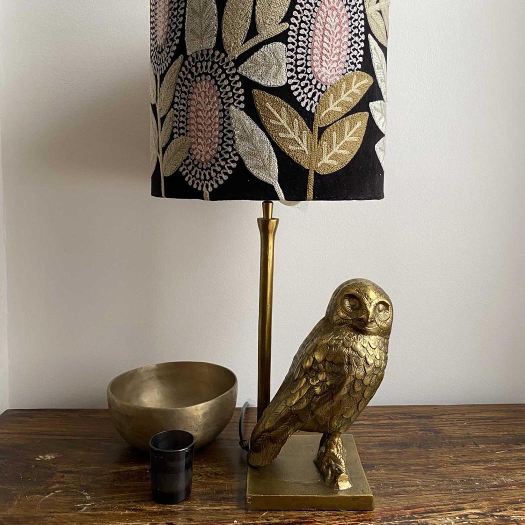 Ruby Star OWL Table Lamp Base Only Antique Gold-RUBY STAR-Ozlighting.com.au