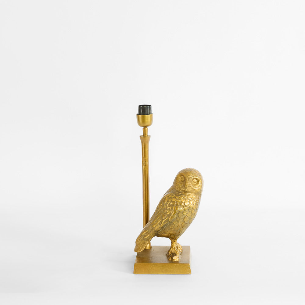 Ruby Star OWL Table Lamp Base Only Antique Gold-RUBY STAR-Ozlighting.com.au