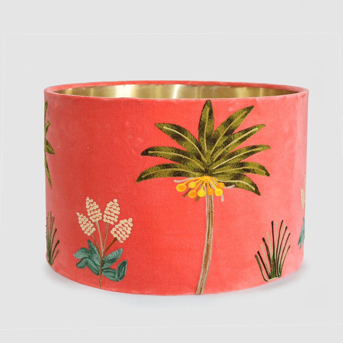 Ruby Star PALM TREES 40cm Drum Shade Orange-RUBY STAR-Ozlighting.com.au
