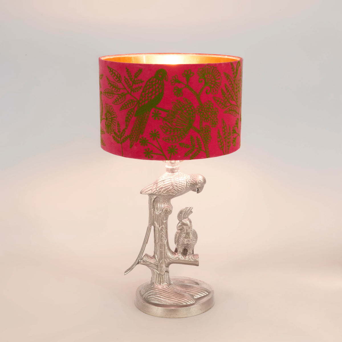 Ruby Star PARROT Table Lamp Base Only Pewter-RUBY STAR-Ozlighting.com.au