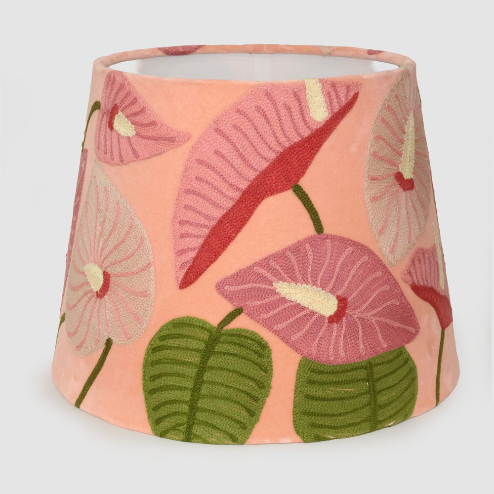 Ruby Star PEACE LILY Tapered Shade Light Pink-RUBY STAR-Ozlighting.com.au