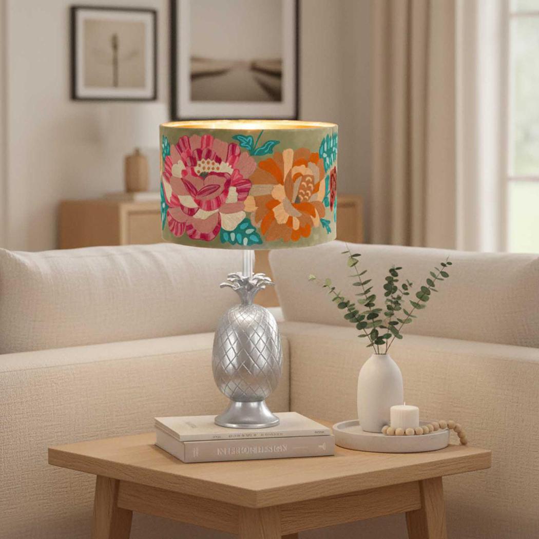 Ruby Star PINEAPPLE Table Lamp Base Only Pewter-RUBY STAR-Ozlighting.com.au