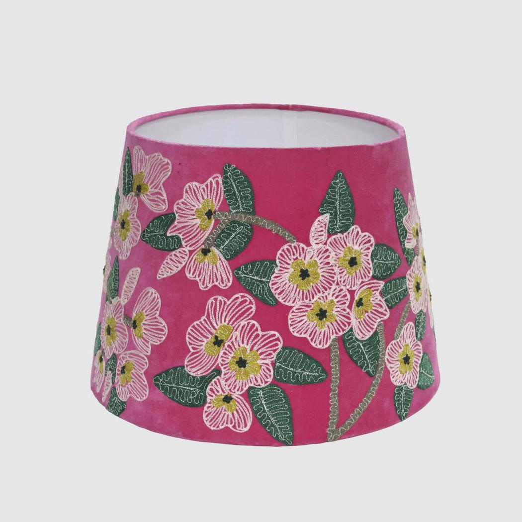 Ruby Star POPPY Velvet Tapered Shade Pink-RUBY STAR-Ozlighting.com.au
