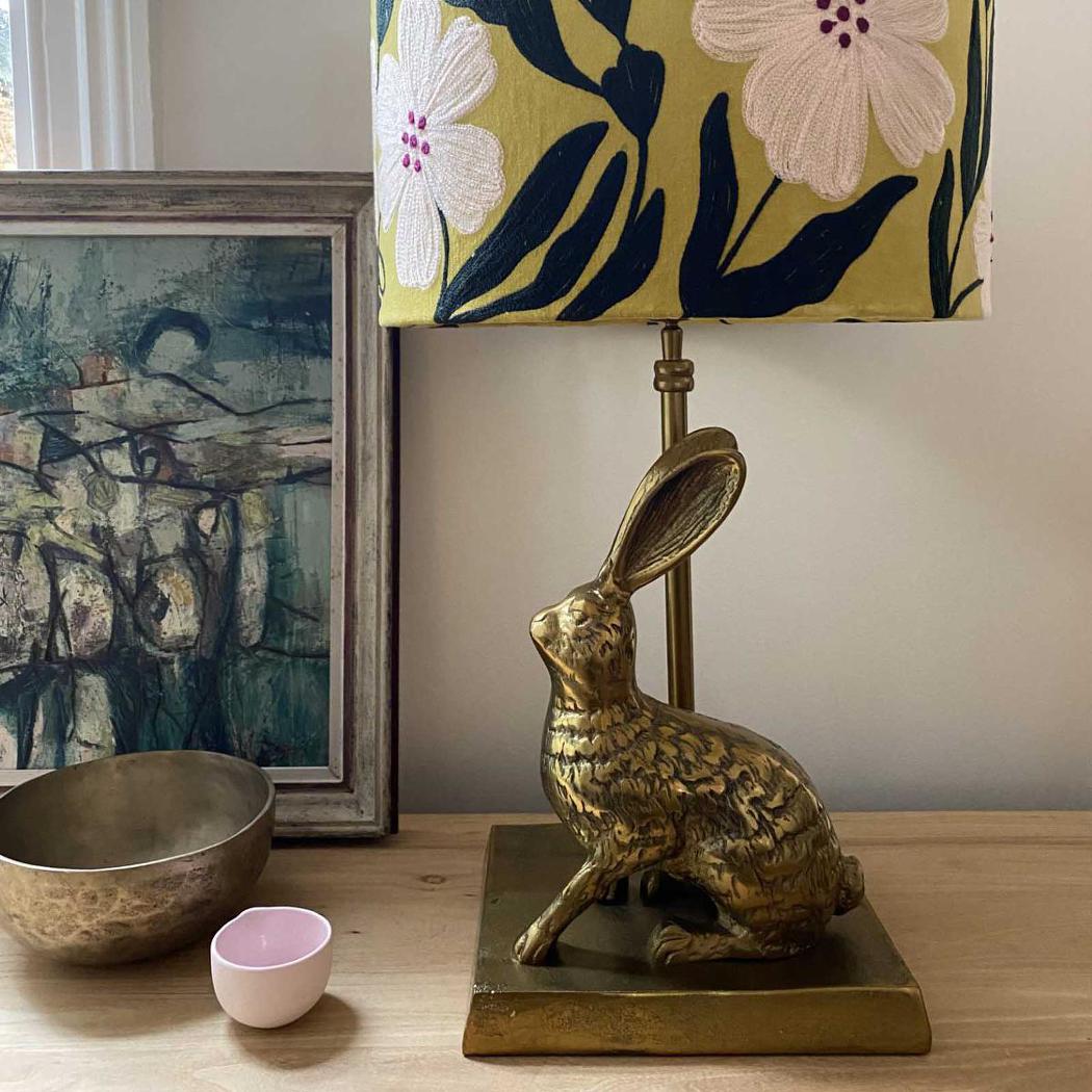 Ruby Star RABBIT Table Lamp Base Only Antique Gold-RUBY STAR-Ozlighting.com.au