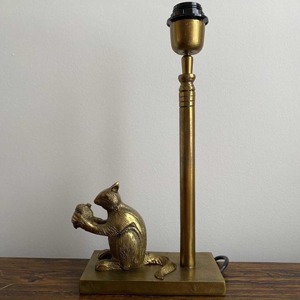 Ruby Star SQUIRREL Table Lamp Base Only Antique Gold-RUBY STAR-Ozlighting.com.au