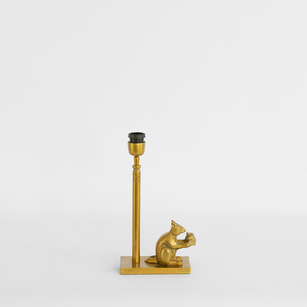 Ruby Star SQUIRREL Table Lamp Base Only Antique Gold-RUBY STAR-Ozlighting.com.au