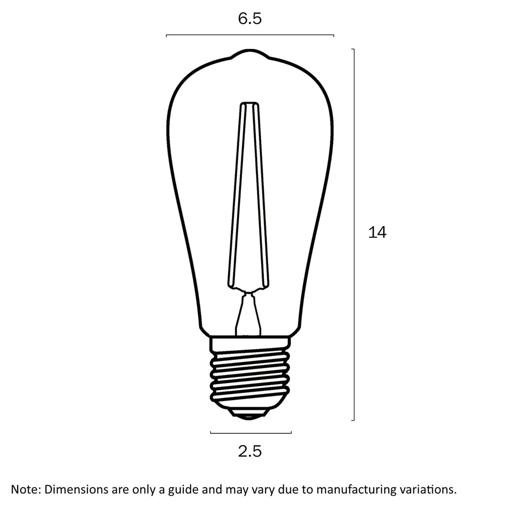 Telbix - 2W LED Pilot Globe - E27-Telbix-Ozlighting.com.au