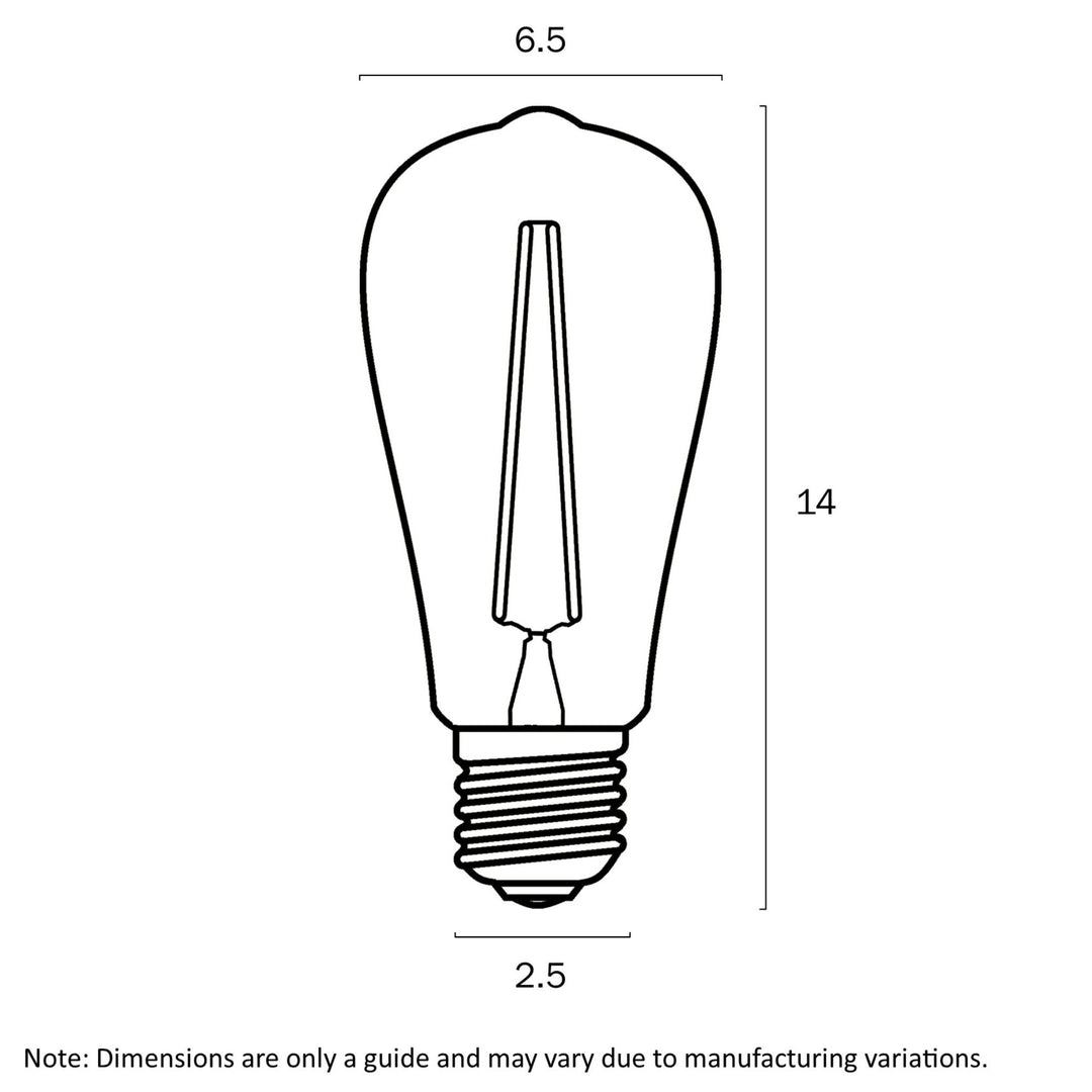 Telbix - 2W LED Pilot Globe - E27-Telbix-Ozlighting.com.au