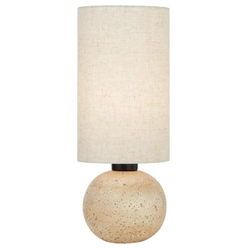 Telbix AMADOR Cast Table Lamp - Stone, Beige-Telbix-Ozlighting.com.au