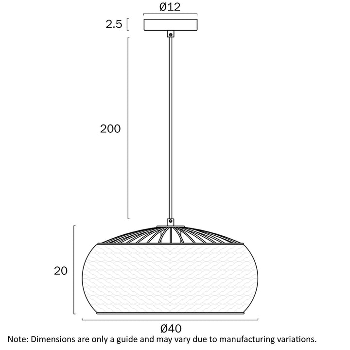 Telbix ANTERA 40 - 1 Light Pendant-Telbix-Ozlighting.com.au