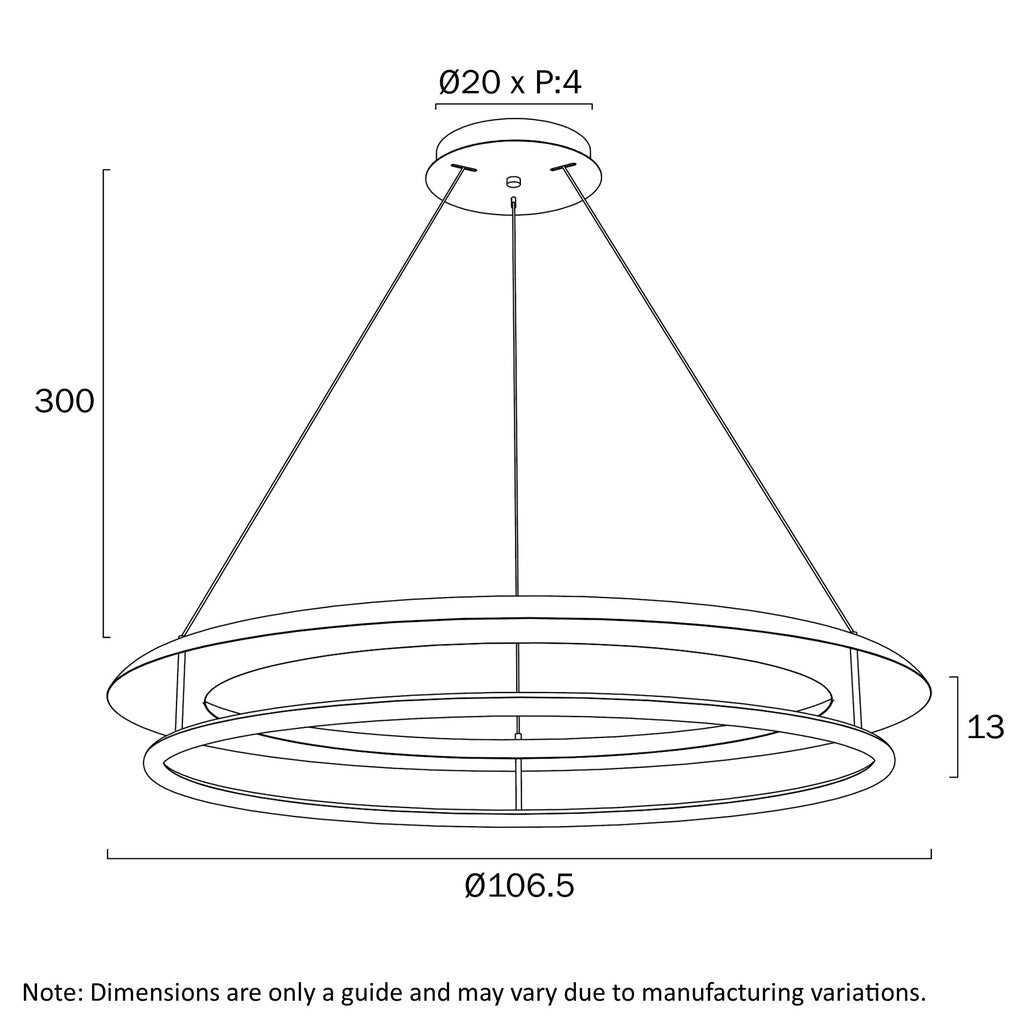 Telbix Ariva LED Pendant - 106cm-Telbix-Ozlighting.com.au