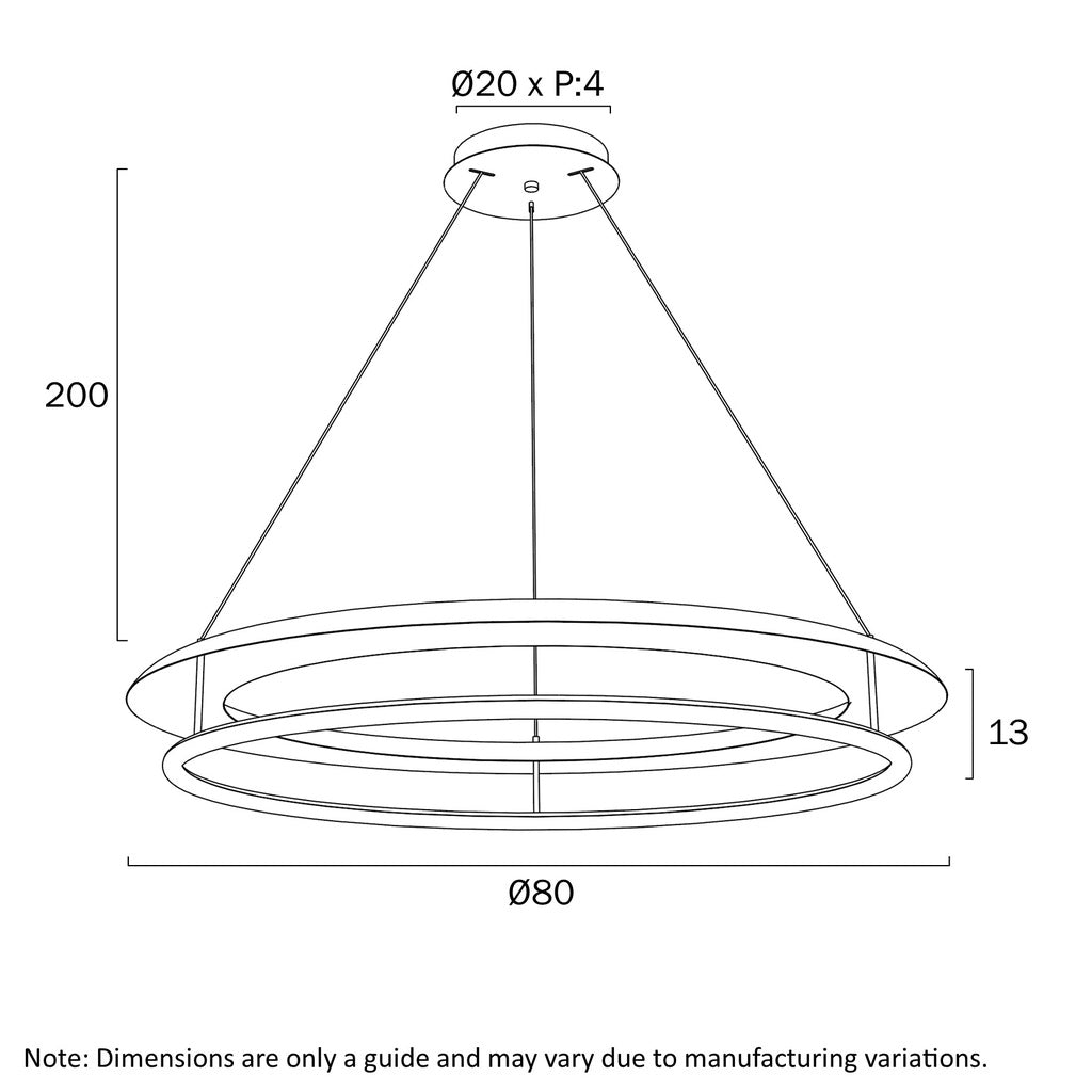 Telbix Ariva LED Pendant - 80cm-Telbix-Ozlighting.com.au