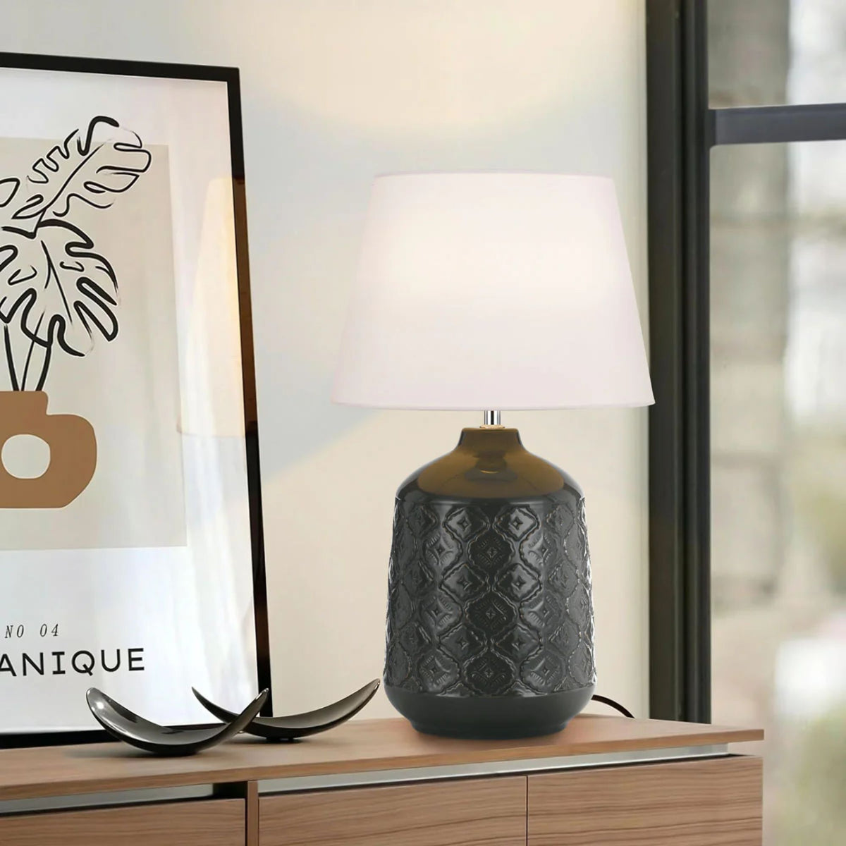 Telbix BACI Table Lamp - 25W, Ceramic-Telbix-Ozlighting.com.au