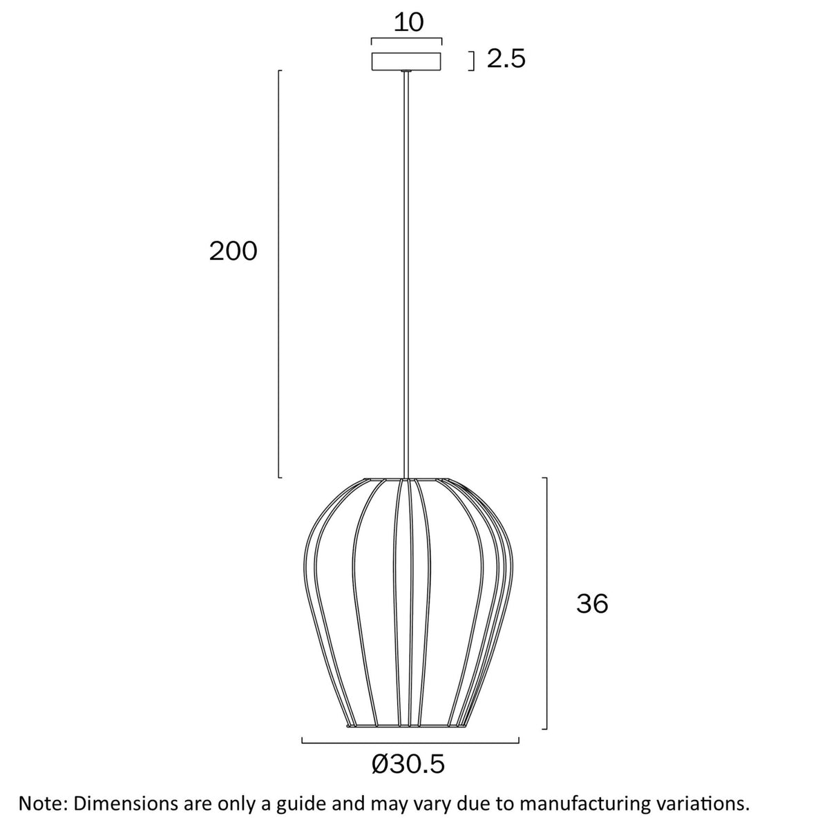 Telbix BIRGET Pendant - 1 Light-Telbix-Ozlighting.com.au
