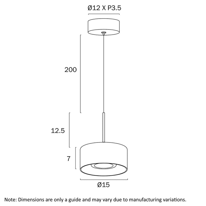 Telbix CEDRO - 1 Light Pendant-Telbix-Ozlighting.com.au