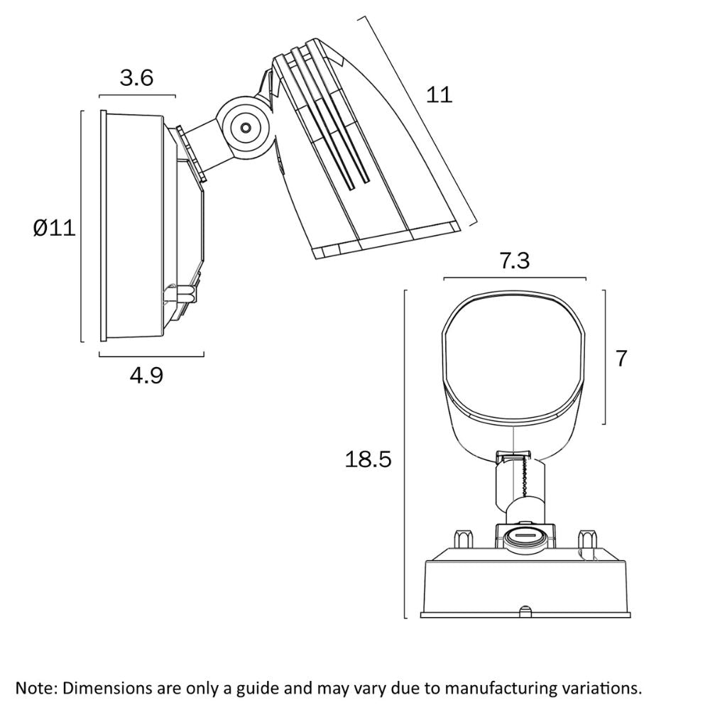 Telbix CLARION Spotlight - 10W, Single-Telbix-Ozlighting.com.au