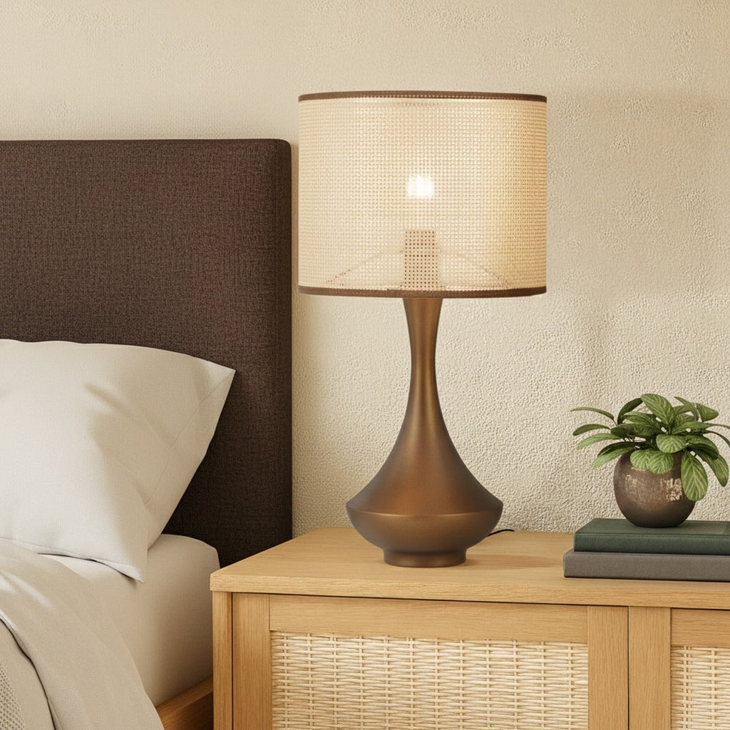 Telbix CLARIS Paper Raffia Table Lamp-Telbix-Ozlighting.com.au