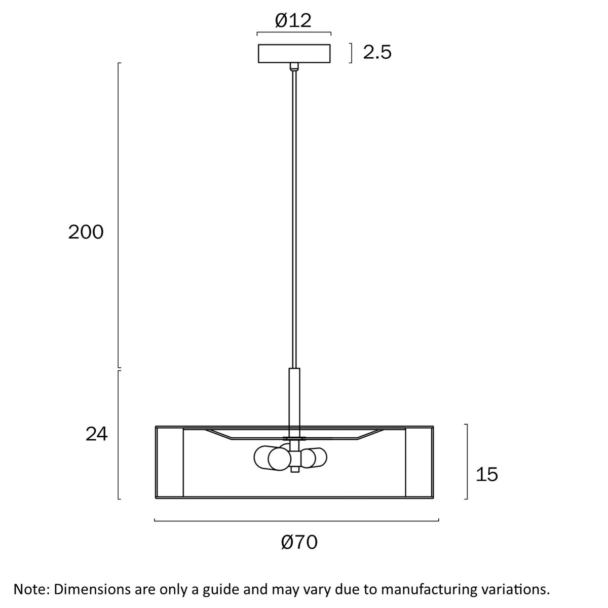 Telbix CUSCO 3-Light Iron Pendant Light-Telbix-Ozlighting.com.au