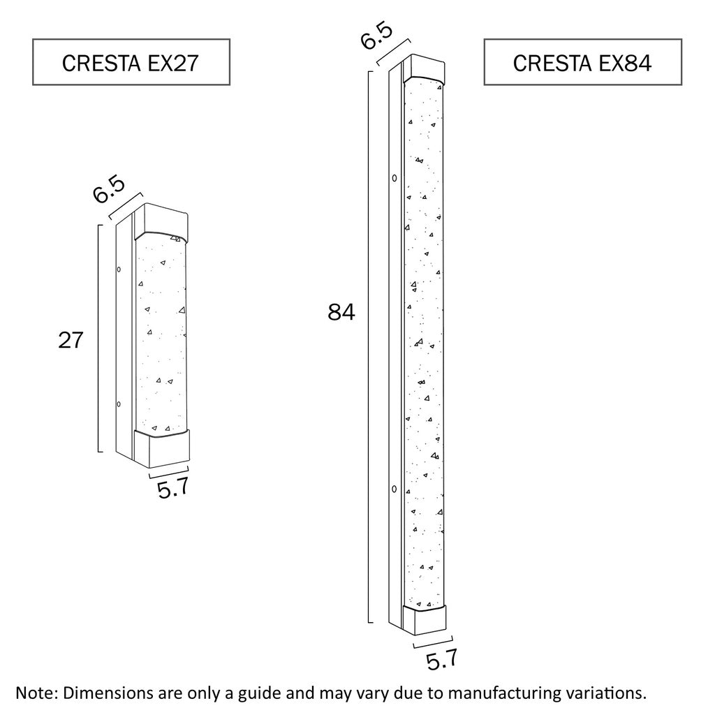 Telbix Cresta Outdoor LED Wall Light - 27cm, Small-Telbix-Ozlighting.com.au