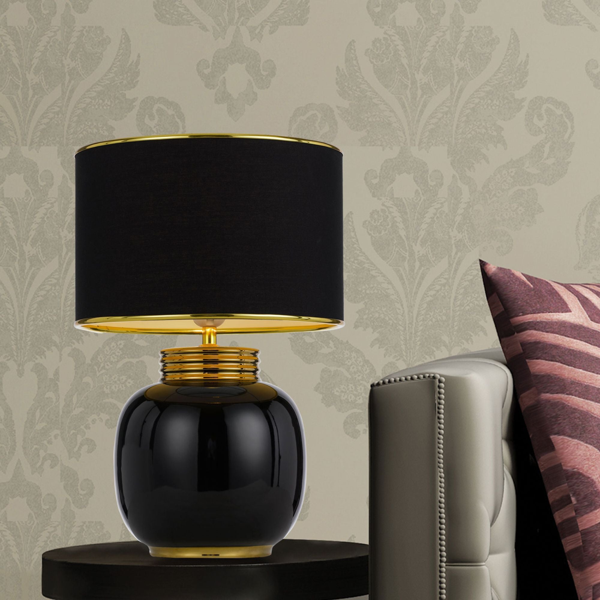 Telbix DAVILA - 25W Ceramic Table Lamp-Telbix-Ozlighting.com.au