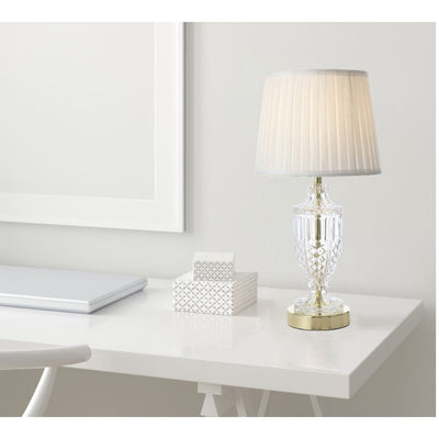 Telbix DEBDEN - Glass Table Lamp-Telbix-Ozlighting.com.au